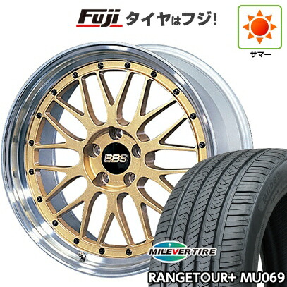 【新品国産車用5穴114.3】 夏タイヤ ホイール4本セット 235/55R20 ミレバー レンジツアープラスMU069（限定） BBS JAPAN LM 8.5J 20インチ(送料無料)