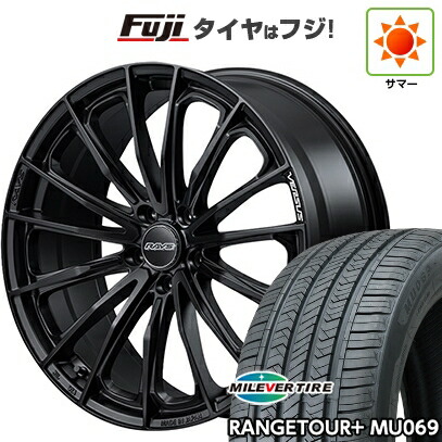 【新品国産車用5穴114.3】 夏タイヤ ホイール4本セット 235/55R19 ミレバー レンジツアープラスMU069（限定） RAYS レイズ ベルサス ヴォウジェ SE 7.5J 19インチ(送料無料)