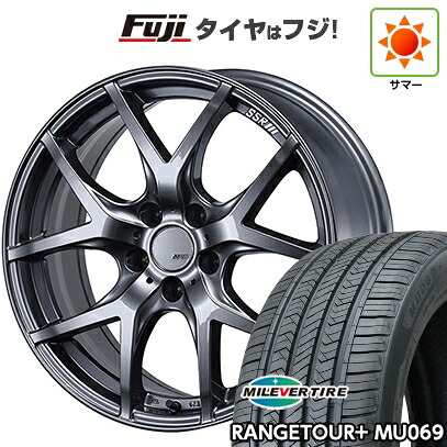 【新品国産車用5穴114.3】 夏タイヤ ホイール4本セット 235/60R18 ミレバー レンジツアープラスMU069（限定） SSR GT GTV03 グラファイトガンメタ【限定】 8J 18インチ(送料無料)