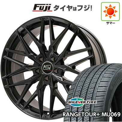 【新品国産車用5穴114.3】 夏タイヤ ホイール4本セット 235/55R20 ミレバー レンジツアープラスMU069（限定） MSW by OZ Racing MSW 50(グロスブラック) 8.5J 20インチ(送料無料)｜フジコーポレーション