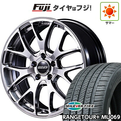 【新品国産車用5穴114.3】 夏タイヤ ホイール4本セット 235/60R18 ミレバー レンジツアープラスMU069（限定） RAYS レイズ ホムラ 2X7FA-C 7.5J 18インチ(送料無料)