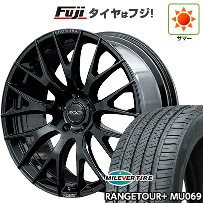 【新品国産車用5穴114.3】 夏タイヤ ホイール4本セット 235/60R18 ミレバー レンジツアープラスMU069(限定) RAYS レイズ ホムラ 2X9R 7.5J 18インチ(送料無料)