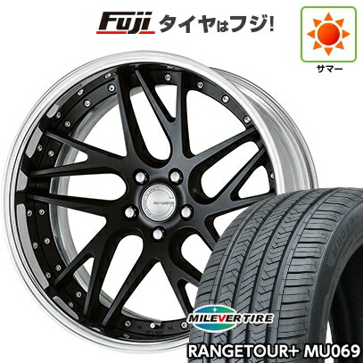 【新品国産車用5穴114.3】 夏タイヤ ホイール4本セット 235/55R19 ミレバー レンジツアープラスMU069（限定） WORK ワーク グノーシスCV CVX 7.5J 19インチ(送料無料)