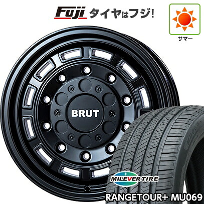 【新品国産車用5穴114.3】 夏タイヤ ホイール4本セット 225/65R17 ミレバー レンジツアープラスMU069（限定） トライスター BRUT BR-70 7.5J 17インチ(送料無料)｜フジコーポレーション
