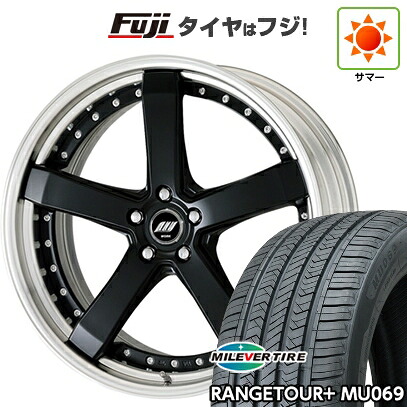【新品国産車用5穴114.3】 夏タイヤ ホイール4本セット 245/35R21 ミレバー レンジツアープラスMU069（限定） WORK ワーク ジースト ST2 9J 21インチ(送料無料)