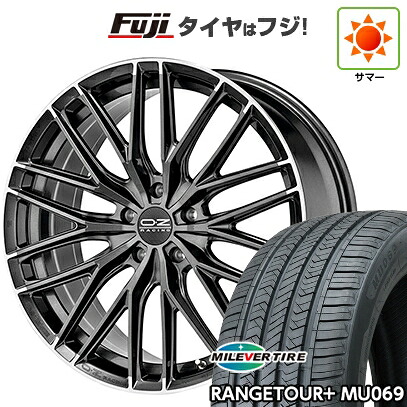 【新品国産車用5穴114.3】 夏タイヤ ホイール4本セット 235/55R20 ミレバー レンジツアープラスMU069（限定） OZ グランツーリズモ HLT 8.5J 20インチ(送料無料)