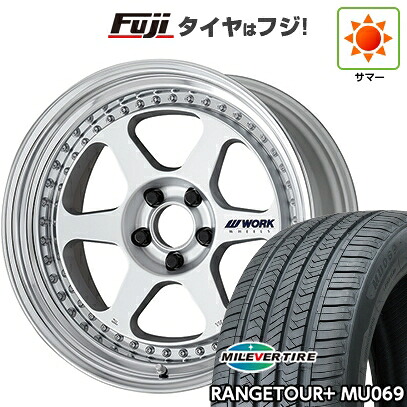 【新品国産車用5穴114.3】 夏タイヤ ホイール4本セット 225/55R18 ミレバー レンジツアープラスMU069（限定） WORK ワーク マイスター L1 3P 8J 18インチ(送料無料)