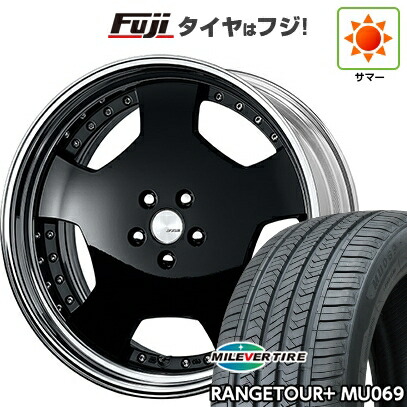 【新品国産車用5穴114.3】 夏タイヤ ホイール4本セット 235/55R19 ミレバー レンジツアープラスMU069（限定） WORK ワーク ランベック LDZ 7.5J 19インチ(送料無料)