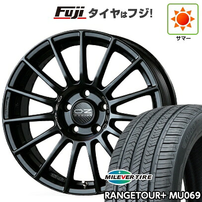 【新品国産車用5穴114.3】 夏タイヤ ホイール4本セット 235/60R18 ミレバー レンジツアープラスMU069（限定） OZ スーパーツーリズモ LM 8J 18インチ(送料無料)