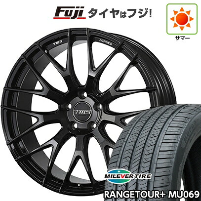 【新品国産車用5穴114.3】 夏タイヤ ホイール4本セット 245/35R21 ミレバー レンジツアープラスMU069(限定) TWS エクスリート 109M モノブロック 9J 21インチ(送料無料)|フジコーポレーション