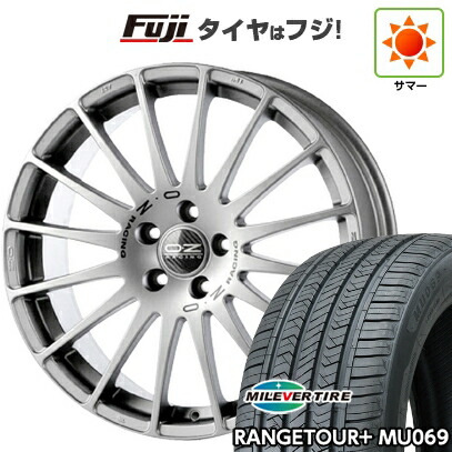 【新品国産車用5穴114.3】 夏タイヤ ホイール4本セット 235/50R18 ミレバー レンジツアープラスMU069（限定） OZ スーパーツーリズモ GT 8J 18インチ(送料無料)