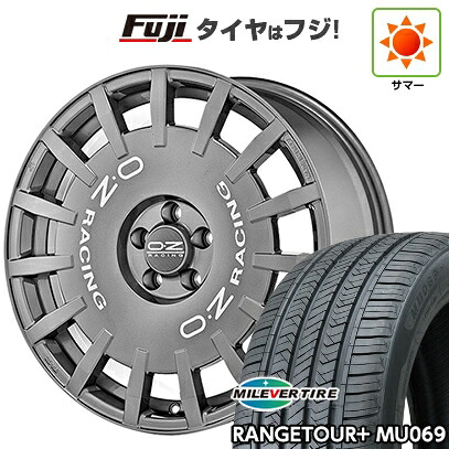 【新品国産車用5穴114.3】 夏タイヤ ホイール4本セット 235/50R18 ミレバー レンジツアープラスMU069（限定） OZ ラリーレーシング 7.5J 18インチ(送料無料)