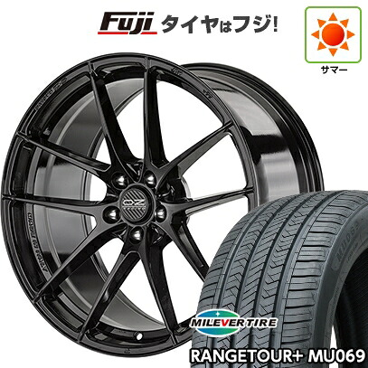 【新品国産車用5穴114.3】 夏タイヤ ホイール4本セット 225/65R17 ミレバー レンジツアープラスMU069（限定） OZ レッジェーラHLT 7.5J 17インチ(送料無料)