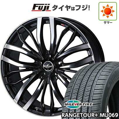 【新品国産車用5穴114.3】 夏タイヤ ホイール4本セット 235/55R20 ミレバー レンジツアープラスMU069（限定） WEDS ウェッズ レオニス SC 8J 20インチ(送料無料)