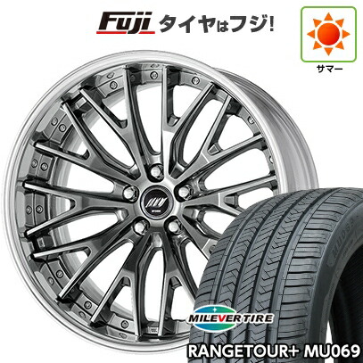 【新品国産車用5穴114.3】 夏タイヤ ホイール4本セット 235/55R19 ミレバー レンジツアープラスMU069（限定） WORK ワーク バックレーベルジースト BSTX 8J 19インチ(送料無料) 154,850円