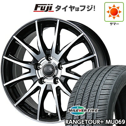 【新品国産車用5穴114.3】 夏タイヤ ホイール4本セット 225/55R18 ミレバー レンジツアープラスMU069（限定） トピー セレブロ TX2 7.5J 18インチ(送料無料)