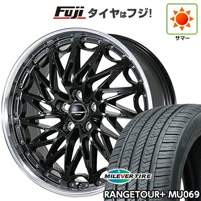 【新品国産車用5穴114.3】 夏タイヤ ホイール4本セット 245/45R20 ミレバー レンジツアープラスMU069(限定) トピー ドルフレン エクスクルーシブ TLM-02 数量限定 8.5J 20インチ(送料無料)|フジコーポレーション