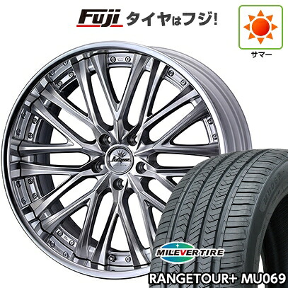 【新品国産車用5穴114.3】 夏タイヤ ホイール4本セット 235/55R20 ミレバー レンジツアープラスMU069（限定） WEDS ウェッズ クレンツェ ベルテーラー 8.5J 20インチ(送料無料)