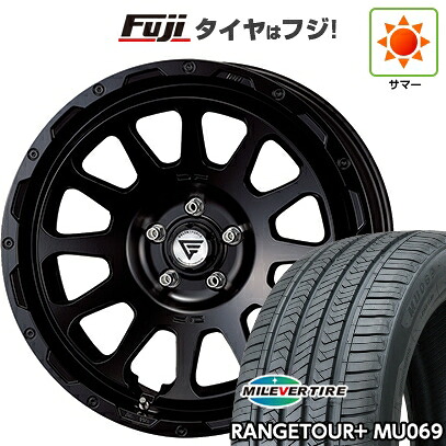 【新品国産車用5穴114.3】 夏タイヤ ホイール4本セット 225/55R18 ミレバー レンジツアープラスMU069（限定） デルタフォース オーバル 8J 18インチ(送料無料)