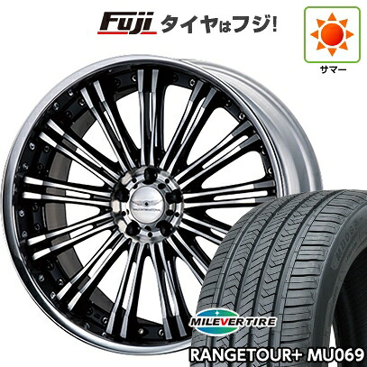 【新品国産車用5穴114.3】 夏タイヤ ホイール4本セット 235/40R19 ミレバー レンジツアープラスMU069（限定） WALD ヴァルド レノヴァティオ 2P R12-C 8J 19インチ(送料無料)｜フジコーポレーション