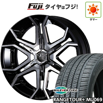 【新品国産車用5穴114.3】 夏タイヤ ホイール4本セット 235/55R20 ミレバー レンジツアープラスMU069（限定） クリムソン マーテル ブルホーン【限定】 8.5J 20インチ(送料無料)