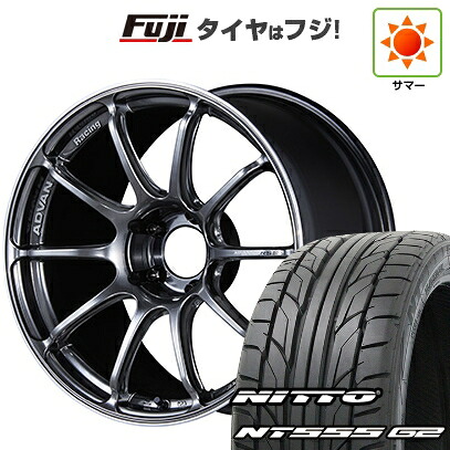 【パンク保証付き】【新品国産車用5穴114.3】 夏タイヤ ホイール4本セット 245/40R19 ニットー NT555 G2 ヨコハマ アドバンレーシング RSIII 9J 19インチ(送料無料)