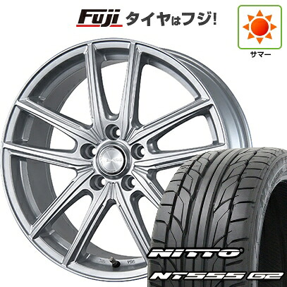 【パンク保証付き】【新品国産車用5穴114.3】 夏タイヤ ホイール4本セット 215/35R19 ニットー NT555 G2 ブリヂストン エコフォルム SE-20 7.5J 19インチ(送料無料)|フジコーポレーション