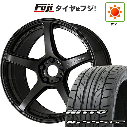 【パンク保証付き】【新品国産車用5穴114.3】 夏タイヤ ホイール4本セット 215/35R19 ニットー NT555 G2 WORK ワーク エモーション T5R 8.5J 19インチ(送料無料)|フジコーポレーション