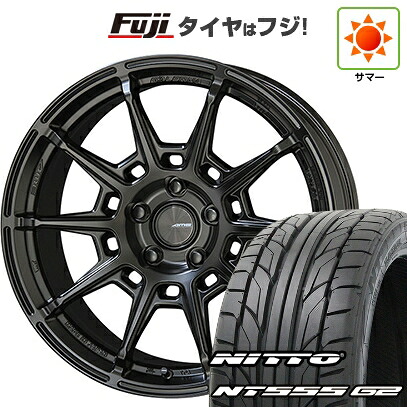 【パンク保証付き】【新品国産車用5穴114.3】 夏タイヤ ホイール4本セット 235/50R18 ニットー NT555 G2 共豊 ガレルナ レフィーノ 8.5J 18インチ(送料無料)｜フジコーポレーション