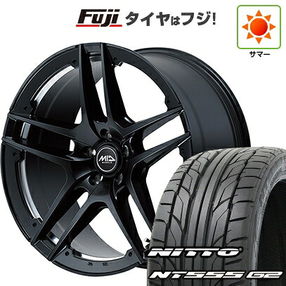 【パンク保証付き】【新品国産車用5穴114.3】 夏タイヤ ホイール4本セット 225/35R19 ニットー NT555 G2 MID WHEELS MID EXCLUSIVE MTW TW025 7.5J 19インチ(送料無料)