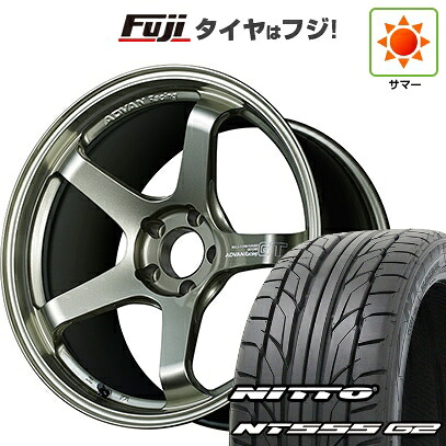 【パンク保証付き】【新品国産車用5穴114.3】 夏タイヤ ホイール4本セット 215/35R19 ニットー NT555 G2 ヨコハマ アドバンレーシング GT ビヨンド 8.5J 19インチ(送料無料)