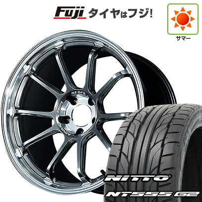 【パンク保証付き】【新品国産車用5穴114.3】 夏タイヤ ホイール4本セット 225/45R19 ニットー NT555 G2 ヨコハマ アドバンレーシング RZ-DF2 8.5J 19インチ(送料無料)