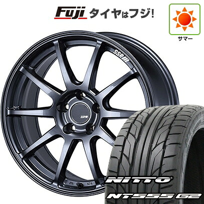 【パンク保証付き】【新品国産車用5穴100】 夏タイヤ ホイール4本セット 215/40R18 ニットー NT555 G2 SSR GT GTV02 グラファイトガンメタ【限定】 7.5J 18インチ(送料無料)|フジコーポレーション