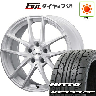 【パンク保証付き】【新品国産車用5穴114.3】 夏タイヤ ホイール4本セット 235/50R18 ニットー NT555 G2 SSR ライナー タイプ10モノブロック 8.5J 18インチ(送料無料)