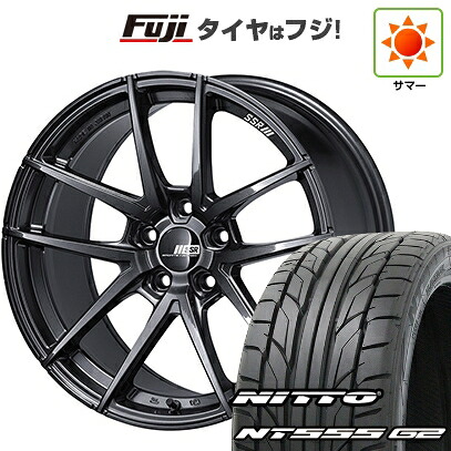 【パンク保証付き】【新品国産車用5穴114.3】 夏タイヤ ホイール4本セット 245/35R19 ニットー NT555 G2 SSR ライナー タイプ10モノブロック 9.5J 19インチ(送料無料)