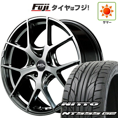 【パンク保証付き】【新品国産車用5穴114.3】 夏タイヤ ホイール4本セット 215/45R18 ニットー NT555 G2 MID WHEELS MID EXCLUSIVE 025F 7J 18インチ(送料無料)|フジコーポレーション