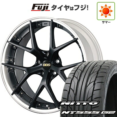 【パンク保証付き】【新品国産車用5穴114.3】 夏タイヤ ホイール4本セット 245/35R20 ニットー NT555 G2 BBS JAPAN RI-S 8.5J 20インチ(送料無料)