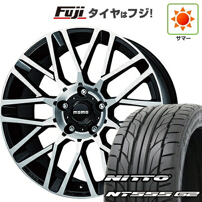 【パンク保証付き】【新品国産車用5穴100】 夏タイヤ ホイール4本セット 215/40R18 ニットー NT555 G2 モモ リベンジEVO 8J 18インチ(送料無料)