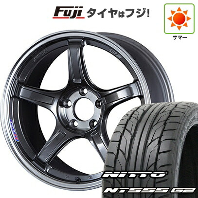 【パンク保証付き】【新品国産車用5穴114.3】 夏タイヤ ホイール4本セット 215/40R18 ニットー NT555 G2 SSR GT GTX03 7.5J 18インチ(送料無料)|フジコーポレーション