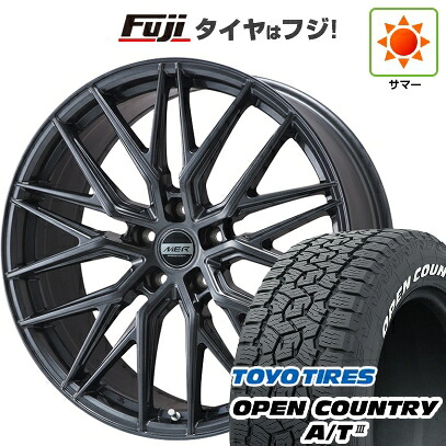 【新品国産車用5穴114.3】 夏タイヤ ホイール4本セット 225/65R17 トーヨー オープンカントリー A/T III RWL/RBL プレミックス MER XMESH ディープグレー 7J 17インチ(送料無料)|フジコーポレーション
