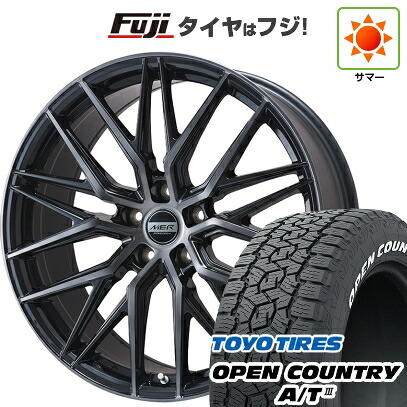 【新品国産車用5穴114.3】 夏タイヤ ホイール4本セット 225/65R17 トーヨー オープンカントリー A/T III RWL/RBL プレミックス MER XMESH ブラッククリア 7J 17インチ(送料無料)｜フジコーポレーション