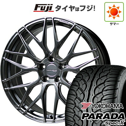 【新品国産車用5穴114.3】 夏タイヤ ホイール4本セット 235/55R20 ヨコハマ PARADA Spec-X ホットスタッフ トラフィックスターフォージド TSF-01 8.5J 20インチ(送料無料)|フジコーポレーション