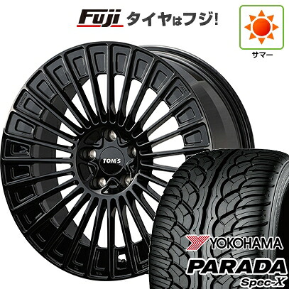 【新品国産車用5穴114.3】 夏タイヤ ホイール4本セット 235/55R20 ヨコハマ PARADA Spec-X TOMS トムス(トヨタ車専用) TWF05 8.5J 20インチ(送料無料)|フジコーポレーション