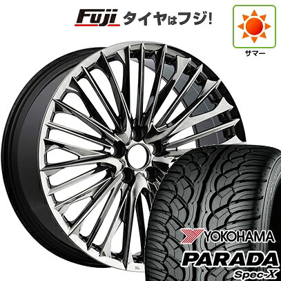 【新品国産車用5穴114.3】 夏タイヤ ホイール4本セット 235/55R20 ヨコハマ PARADA Spec-X WALD ヴァルド ジェニュインライン F-001 8.5J 20インチ(送料無料)