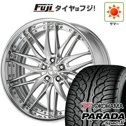【新品国産車用5穴114.3】 夏タイヤ ホイール4本セット 235/55R20 ヨコハマ PARADA Spec-X WORK ワーク シュヴァート クヴェルII 8.5J 20インチ(送料無料)