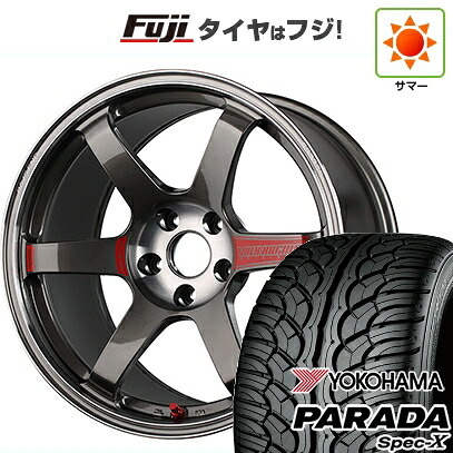 【新品国産車用5穴114.3】 夏タイヤ ホイール4本セット 235/55R20 ヨコハマ PARADA Spec-X RAYS レイズ ボルクレーシング TE37 サーガ SL 8.5J 20インチ(送料無料)
