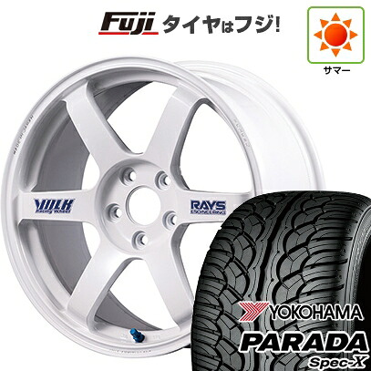 【新品国産車用5穴114.3】 夏タイヤ ホイール4本セット 235/55R20 ヨコハマ PARADA Spec-X RAYS レイズ ボルクレーシング TE37 サーガ S-plus 30thステッカーVer 8.5J 20インチ(送料無料)|フジコーポレーション