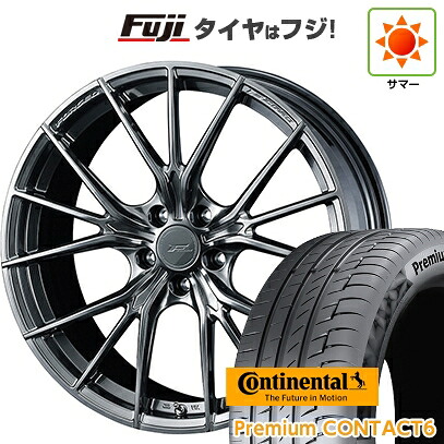 【新品】クラウンセダン 夏タイヤ ホイール4本セット 245/40R21 コンチネンタル コンチ プレミアムコンタクト6(限定) WEDS ウェッズ F-ZERO FZ-1 9J 21インチ(送料無料)