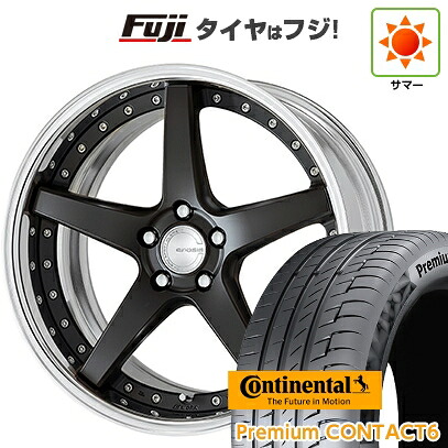 【新品国産車用5穴114.3】 夏タイヤ ホイール4本セット 245/40R21 コンチネンタル コンチ プレミアムコンタクト6(限定) WORK ワーク グノーシスCV CVF 8.5J 21インチ(送料無料)
