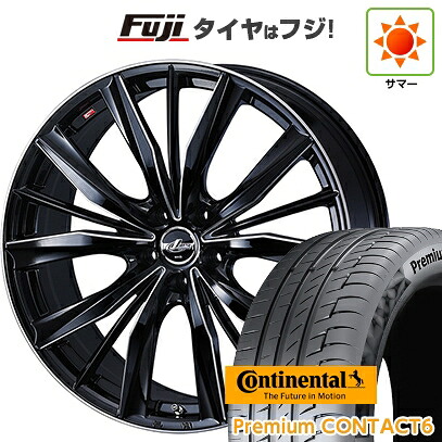 【新品】40系アルファード/ヴェルファイア用 夏タイヤ ホイール4本セット 245/40R21 コンチネンタル コンチ プレミアムコンタクト6(限定) WEDS ウェッズ レオニス VX2 トヨタ・レクサス車専用 8.5J 21インチ(送料無料)
